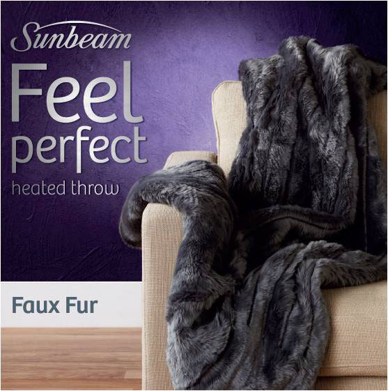 sunbeam faux fur throw