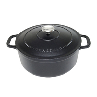 Chasseur Round French Oven 26cm/5.2l Matte Black 19647