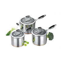 Scanpan Coppernox 3 Piece Saucepan Cookware Set 26033