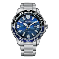 Citizen Eco-Drive Stainless Steel Blue Mens Watch AW1525-81L