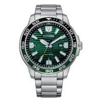 Citizen Eco-Drive Stainless Steel Green Mens Watch AW1526-89X