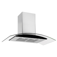 Emilia 90cm Curved Glass Canopy Rangehood CK90CGNF