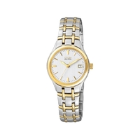 Citizen Ladies Two Tone Stainless Steel Eco-Drive Watch EW1264-50A