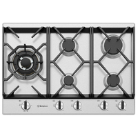 Westinghouse 75cm Stainless Steel Gas Cooktop WHG758SC 5 Burners