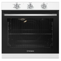 Westinghouse 60cm Single White Natural Gas Oven WVG613WCNG